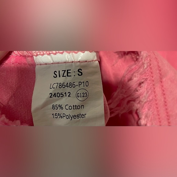 Luvamia Pink Denim Shirt Dress S - Picture 6 of 6